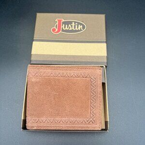 Justin Boots Genuine Leather Bifold Wallet